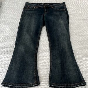 Source of Wisdom (Slim Boot) denim jeans, size 14.